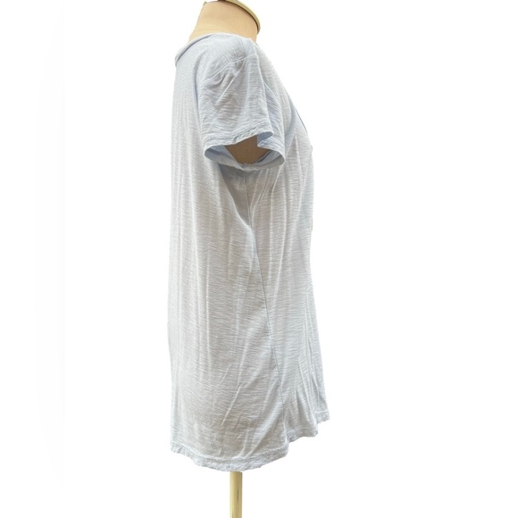 James Perse Short Sleeve Scoop Neck Light Blue Tee Size 2 - Picture 5 of 7